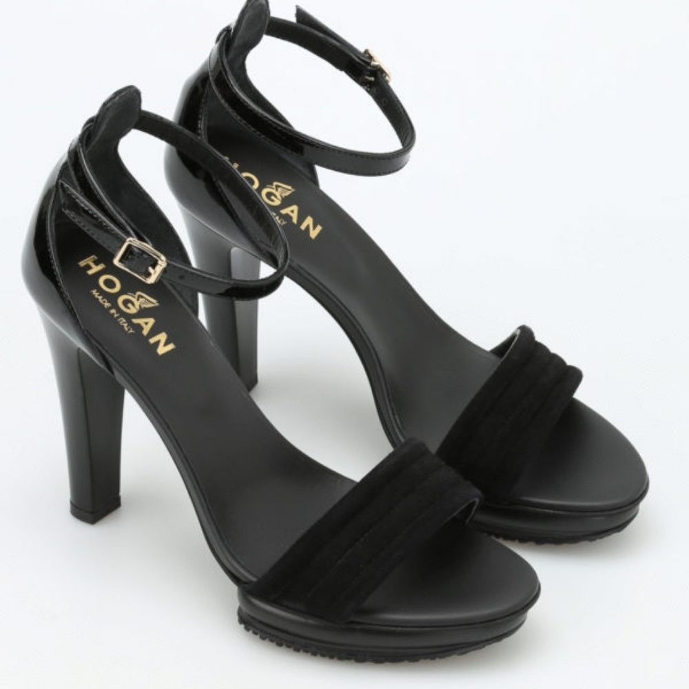 Hogan classy, sexy black sandal heels
